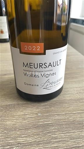 Burgund Meursault Domaine Boussey Vieilles Vignes 2022