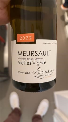 Bourgogne Meursault Domaine Boussey Vieilles Vignes 2022
