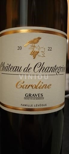 Burdeos Graves Château de Chantegrive Caroline 2022
