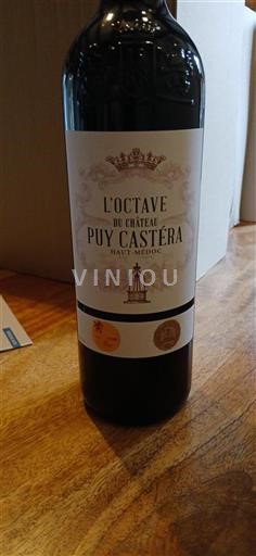 Bordeaux Haut-Médoc Château Puy Castéra L'Octave 2022