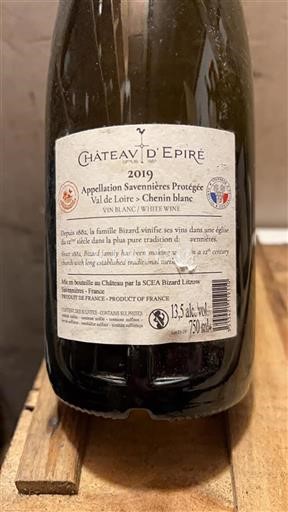 Loirevallei Savennières Château Épiré 2019