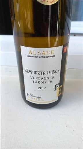 Alsace Vendanges Tardives Domaine Engel Gewurztraminer Vendanges Tardives 2012
