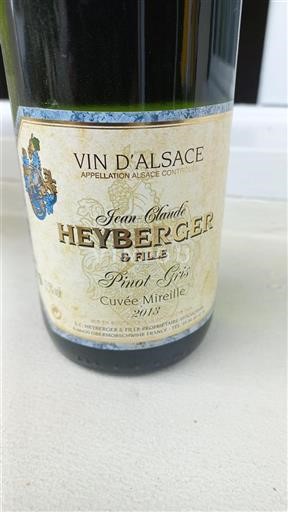 Alsace Grand Cru Jean-Claude Heyberger et Fille Mireille 2013