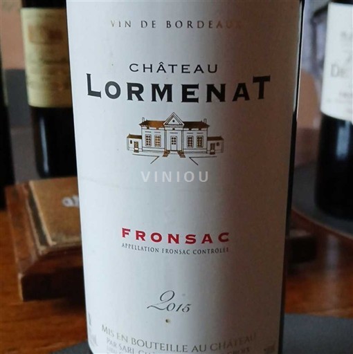 Bordeaux Fronsac Château Lormenat 2015