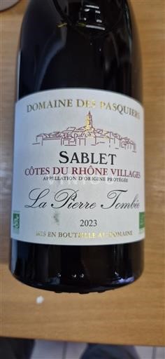 Údolí Rhôny Nespecifikováno Domaine Des Pasquiers La Pierre Tombée 2023
