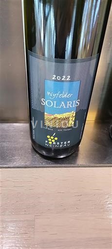 Thurgau Thurgau AOC Forster Weinbau Wyfelder Solaris 2022