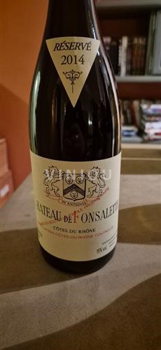 Thung lũng Rhône Côtes-du-rhône Château Fontsalette Réservé 2014