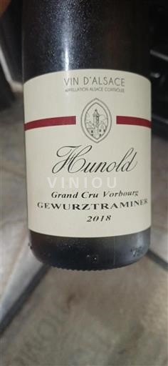 Alsacia Grand Cru Hunold 2018