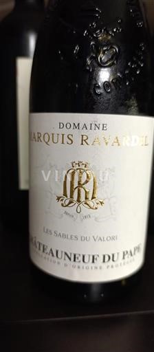 Rhône-dalen Châteauneuf-du-Pape Domaine Marquis Ravardel Les Sables du Valori Ikke årgangsbestemt