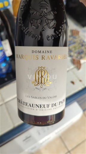 Rhône-dalen Châteauneuf-du-Pape Domaine Marquis Ravardel Les Sables du Valori Ikke årgangsbestemt