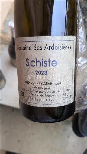 Alpen und Rhônetal Weine der Allobroger Domaine Des Ardoisières Schiste 2023
