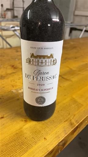 Bordeaux Bordeaux supérieur Baron de Périssac 2020