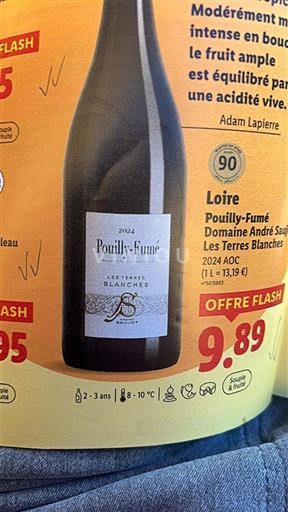 Loire Valley Pouilly-Fumé Domaine André Saujat Les Terres Blanches 2024