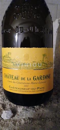 Rhônen laakso Châteauneuf-du-Pape Château La Gardine des Générations Marie-Léoncie 2022