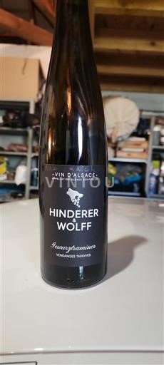 Alsace Grand Cru Hinderer & Wolff Gewurztraminer Vendanges Tardives 2018