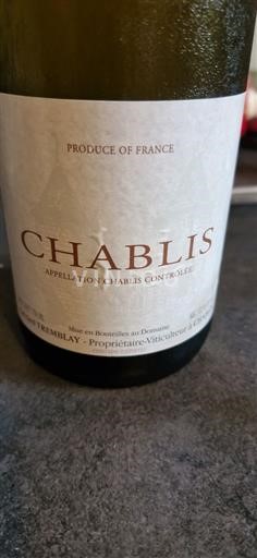 Borgoña Chablis Garnier Tremblay 2023