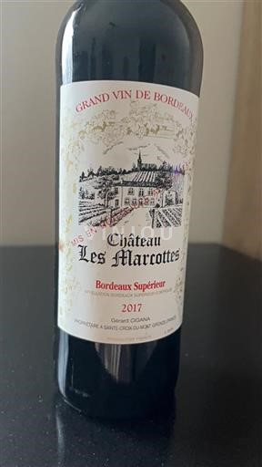 Bordeaux Bordeaux Supérieur Château Les Marcottes 2017