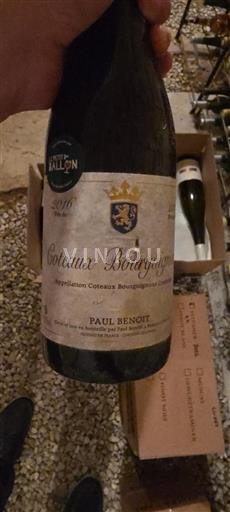 Borgoña Coteaux de Borgoña Paul Benoit 2016