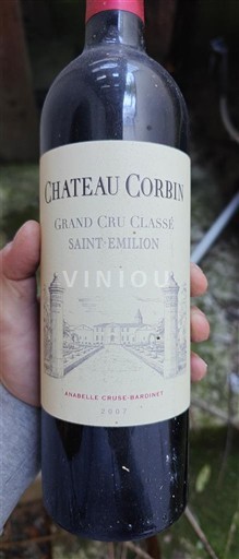 Bordeaux Saint-Émilion Grand Cru Château Corbin 2007