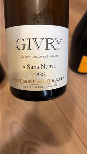 Bourgogne Givry Michel Sarrazin Sans Nom 2022