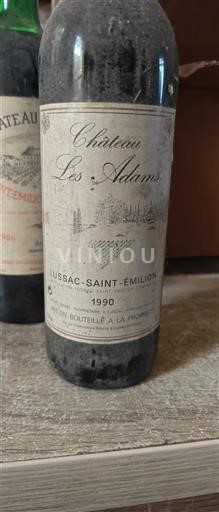 Bordeaux Lussac-saint-émilion Château Les Adams 1990