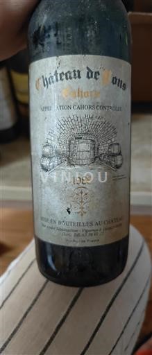 Sydväst Cahors Château Pons 1988
