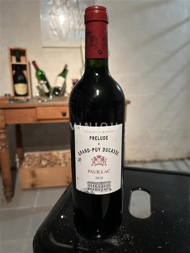 Bordeaux Pauillac Grand Cru Grand-Puy Ducasse Prélude à Grand-Puy Ducasse 2018
