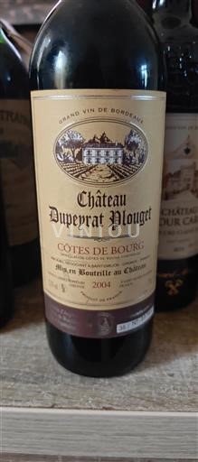 Burdeos Côtes-de-bourg Château Dupeyrat Plouget 2004