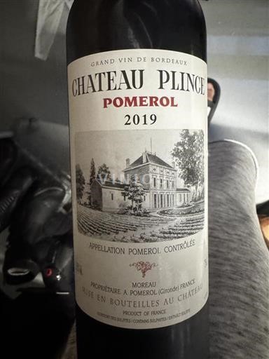 Bordeaux Pomerol Château Plince 2019