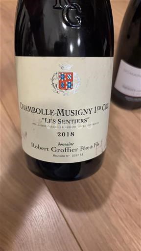 Burgund Chambolle-Musigny Premier Cru Domaine Robert Groffier Père & Fils Les Sentiers 2018