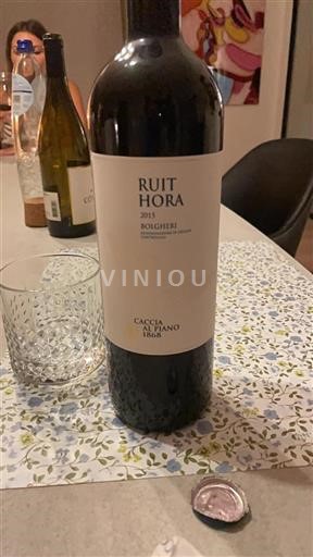 Tuscan Wines Bolgheri Caccia al Piano Ruit Hora 2015