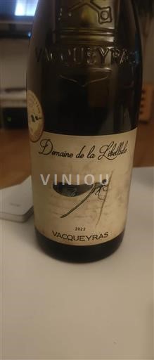 Thung lũng Rhône Vacqueyras Domaine La Libellule 2022