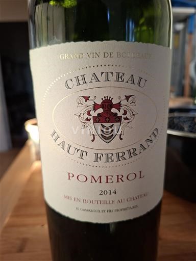 Bordeaux Pomerol Château Haut Ferrand 2014