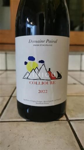 Roussillon Collioure Domaine Pairal 2022