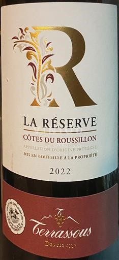 Roussillon Côtes-du-Roussillon Les Vignerons de Terrats La Réserve Rouge 2022