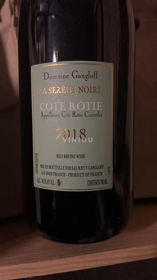 Rhônetal Côte-rôtie Domaine Gangloff La Sereine Noire 2018