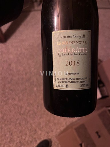 Valle del Rodano Côte-rôtie Domaine Gangloff La Sereine Noire 2018