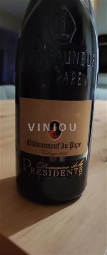 Rhônevallei Châteauneuf-du-Pape Domaine La Présidente 2005