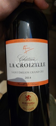 Bordeaux Saint-Émilion Grand Cru Grand Cru Château La Croizille 2014