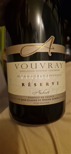 Thung lũng sông Loire Vouvray Aubert Réserve Không niên vụ