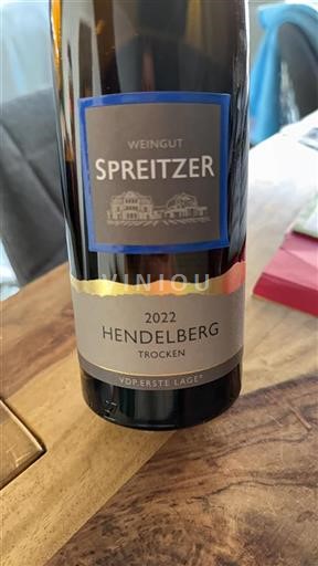 Rheingau Ni doloceno Spreitzer Hendelberg 2022