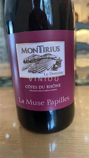 Rhônetal Côtes du Rhône Montirius La Muse Papilles Ohne Jahrgang