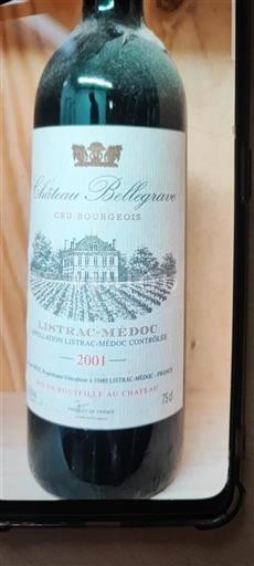 Burdeos Listrac-Médoc Château Bellegrave 2001