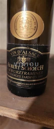 Alsace Grand Cru Albert Schoech Vendanges Tardives 2009