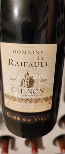 Loire Valley Chinon Domaine Raifault Clos du Villy 2008