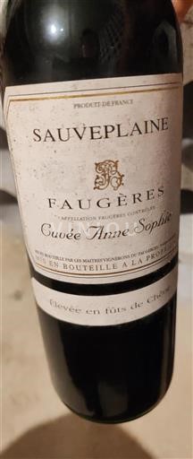 Languedoc Faugères Sauveplaine Anne Sophie Không niên vụ