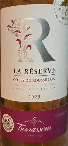 Roussillon Côtes-du-roussillon Les Terrassous La Réserve 2023