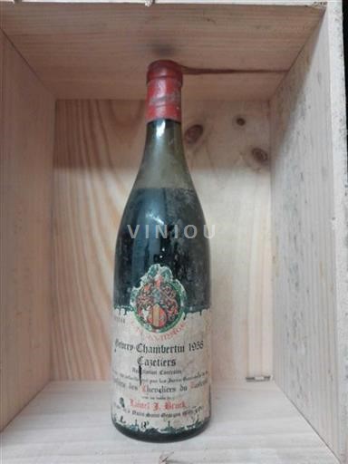 Bourgogne Gevrey-chambertin Premier Cru Domaine Lionel J. Bruck Cazetiers 1958