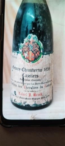 Burgundi Gevrey-Chambertin Premier Cru Domaine Lionel J. Bruck Cazetiers 1958