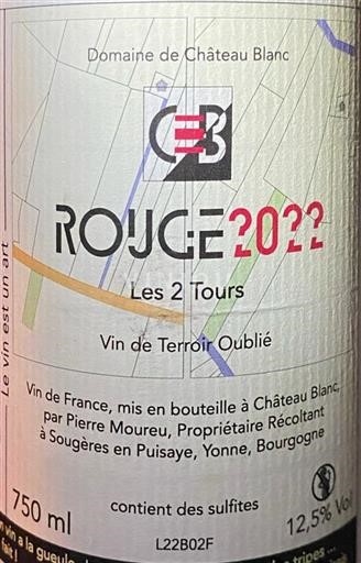 Burgundi Bourgogne Domaine Blanc Les 2 Tours 2022